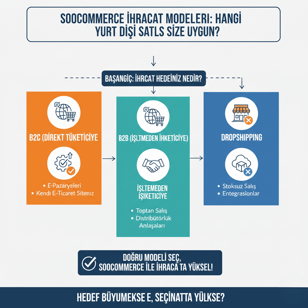 Soocommerce İhracat Modelleri: Hangi Yurt Dışı Satış Size Uygun?