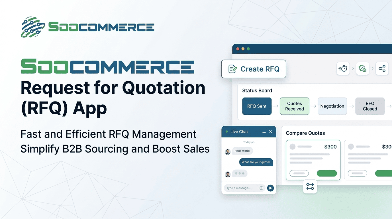 Soocommerce Request for Quotation App for Faster RFQ Management