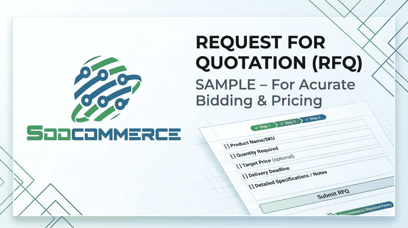 Soocommerce Request for Quotation Sample for Accurate Bidding