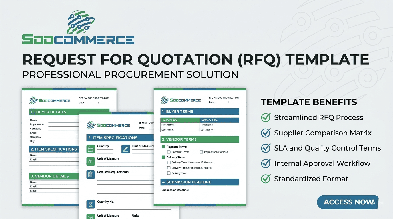 Soocommerce Request for Quotation Template for Professional Procurement