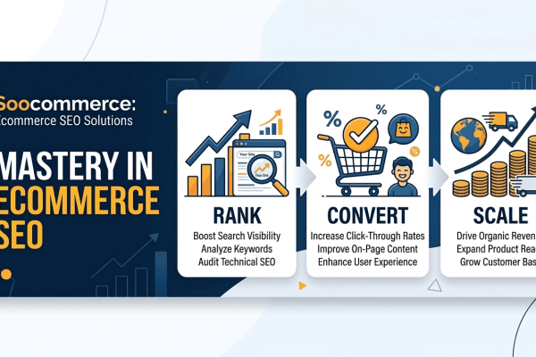 Master Ecommerce SEO with Soocommerce: Rank, Convert, Scale