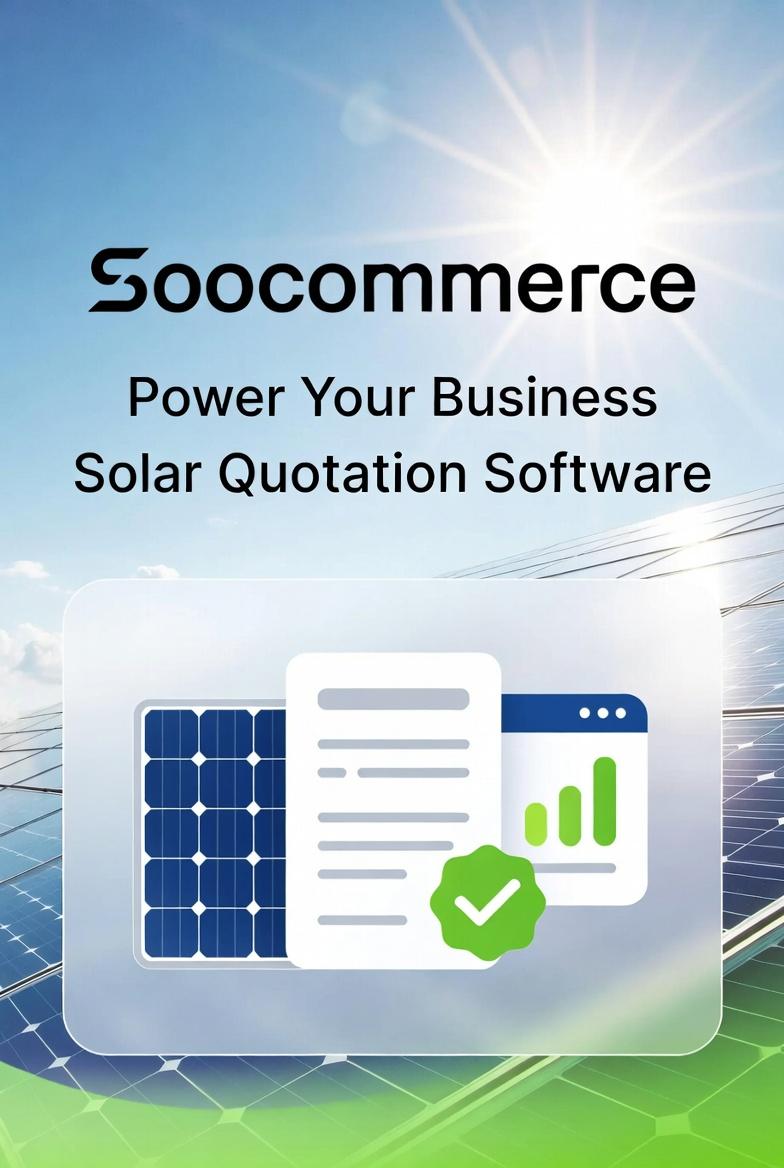 Power Your Business with Soocommerce Solar Quotation Software