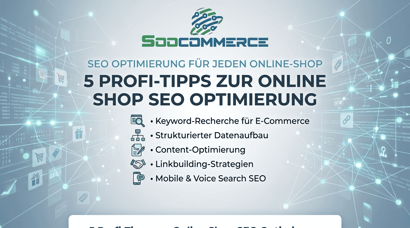 Soocommerce: 5 Profi-Tipps zur Online Shop SEO Optimierung