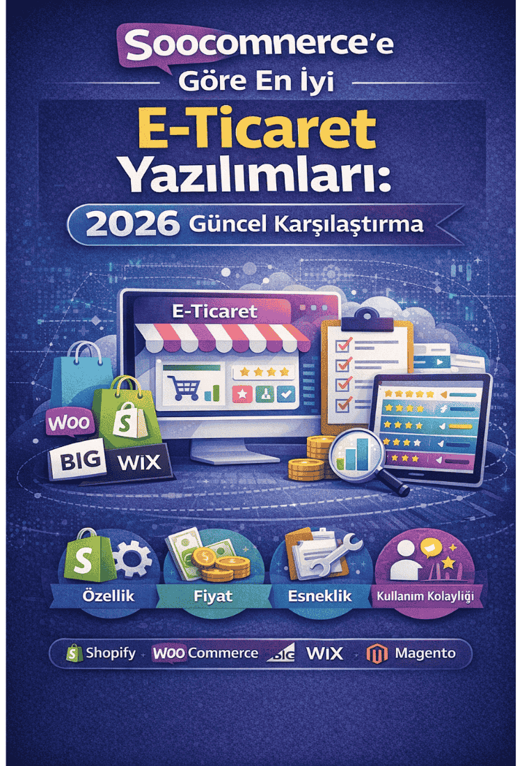 Soocommerce’e Göre En İyi E-Ticaret Yazılımları: 2026 Güncel Karşılaştırma