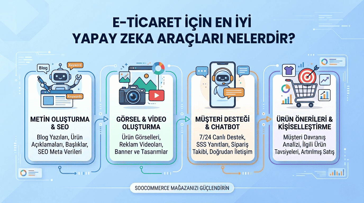 Yapay Zeka Araçları Nelerdir? Soocommerce Temel Liste ve Açıklamalar