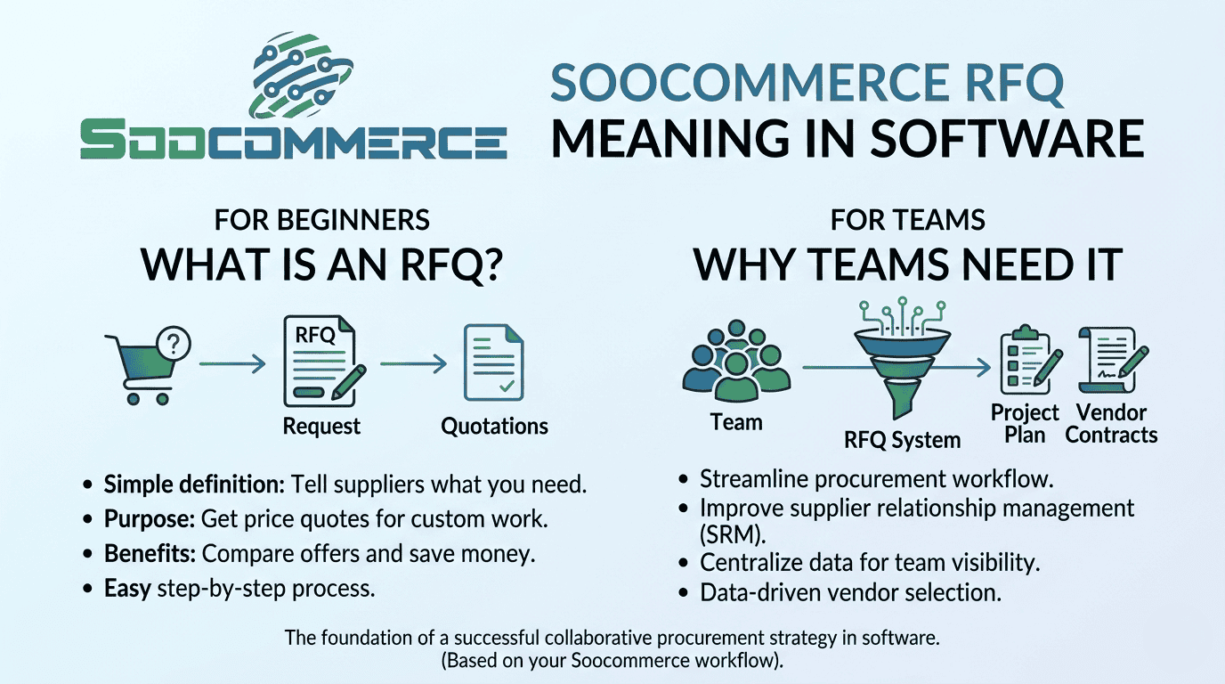 Soocommerce RFQ Meaning in Software for Beginners and Teams