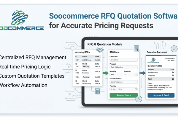 Soocommerce RFQ Quotation Software for Accurate Pricing Requests