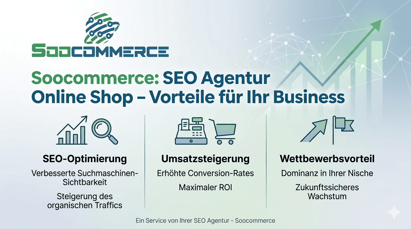 Soocommerce: SEO Agentur Online Shop – Vorteile für Ihr Business