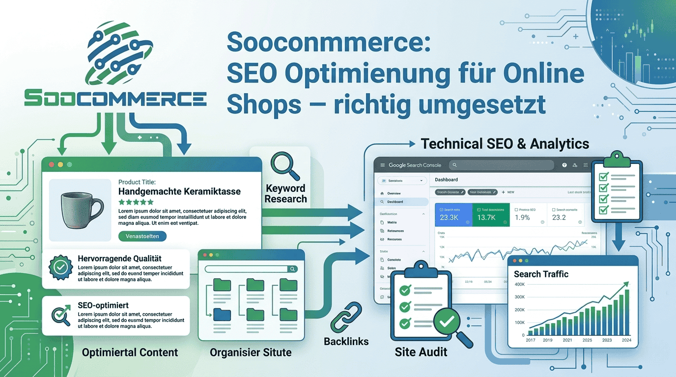 Soocommerce: SEO Optimierung für Online Shops – richtig umgesetzt