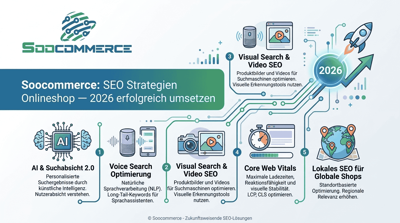 Soocommerce: SEO Strategien Onlineshop – 2026 erfolgreich umsetzen