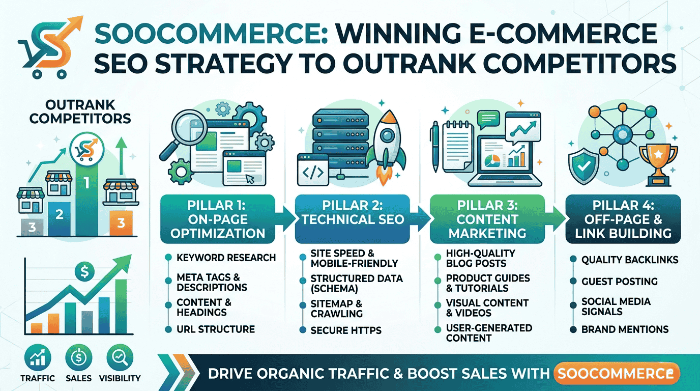 Soocommerce Winning Ecommerce SEO Strategy to Outrank Competitors
