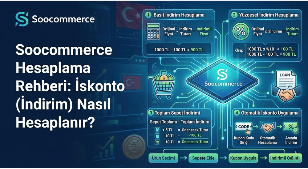 Soocommerce Hesaplama Rehberi: İskonto (İndirim) Nasıl Hesaplanır?