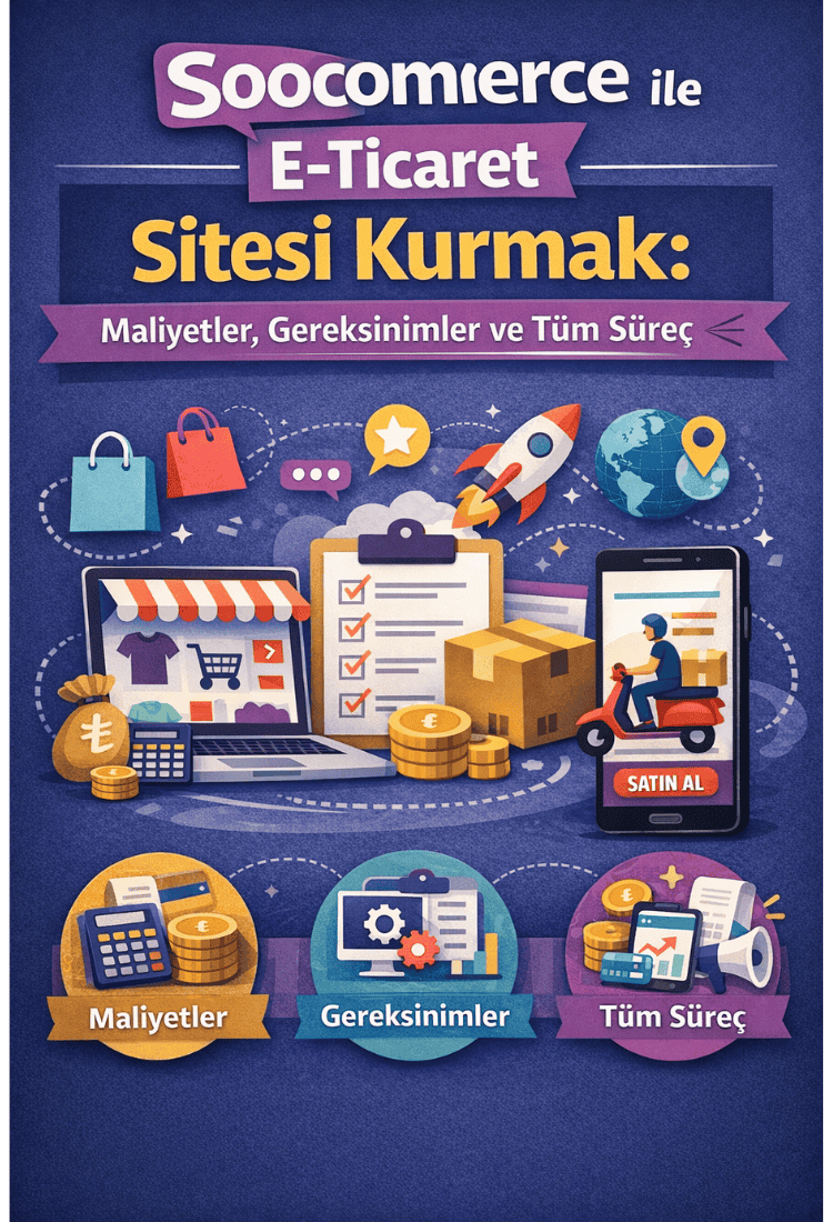 Soocommerce ile E-Ticaret Sitesi Kurmak: Maliyetler, Gereksinimler ve Tüm Süreç
