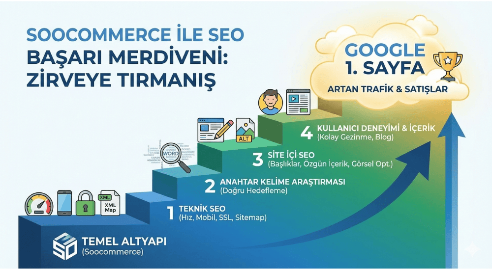 Soocommerce E-Ticaret SEO Rehberi: Google’da Üst Sıralara Çıkmanın Yolları